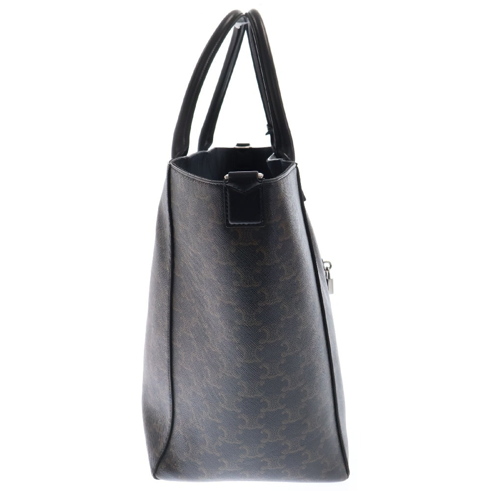 CELINE(セリーヌ) ラージ カバ トリオンフキャンバス カーフスキン レザー ハンドバック 115872FRC ブラウン