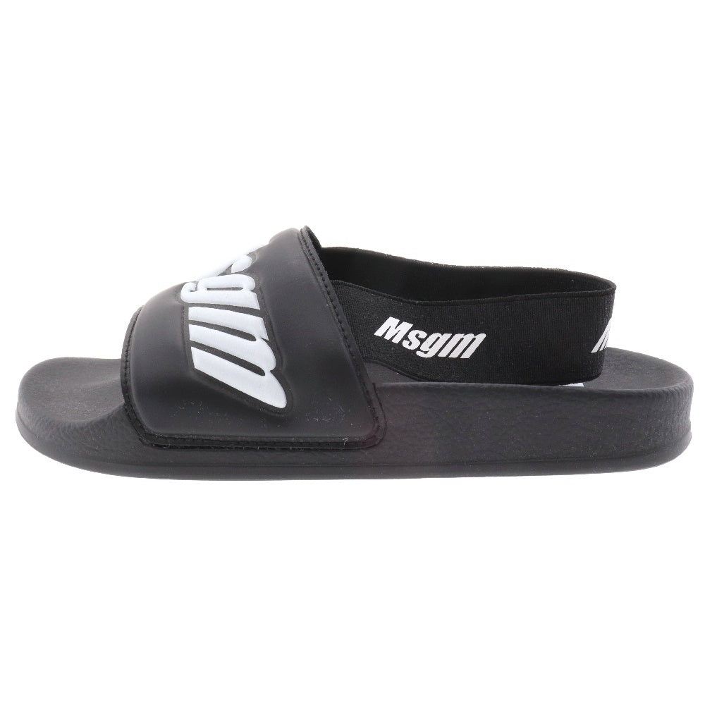 MSGM(エムエスジーエム) SLING BACK SLIDE スリングバックスライド サンダル ブラック 2642MDS15108