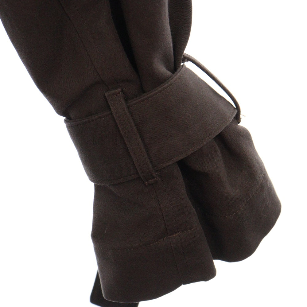 my beautiful land let(マイビューティフルランドレット) STRETCH DOUBLE CLOTH BLOUSON ストレッチダブルクロースブルゾン ジップアップジャケット ブラウン WM05-BZ202051