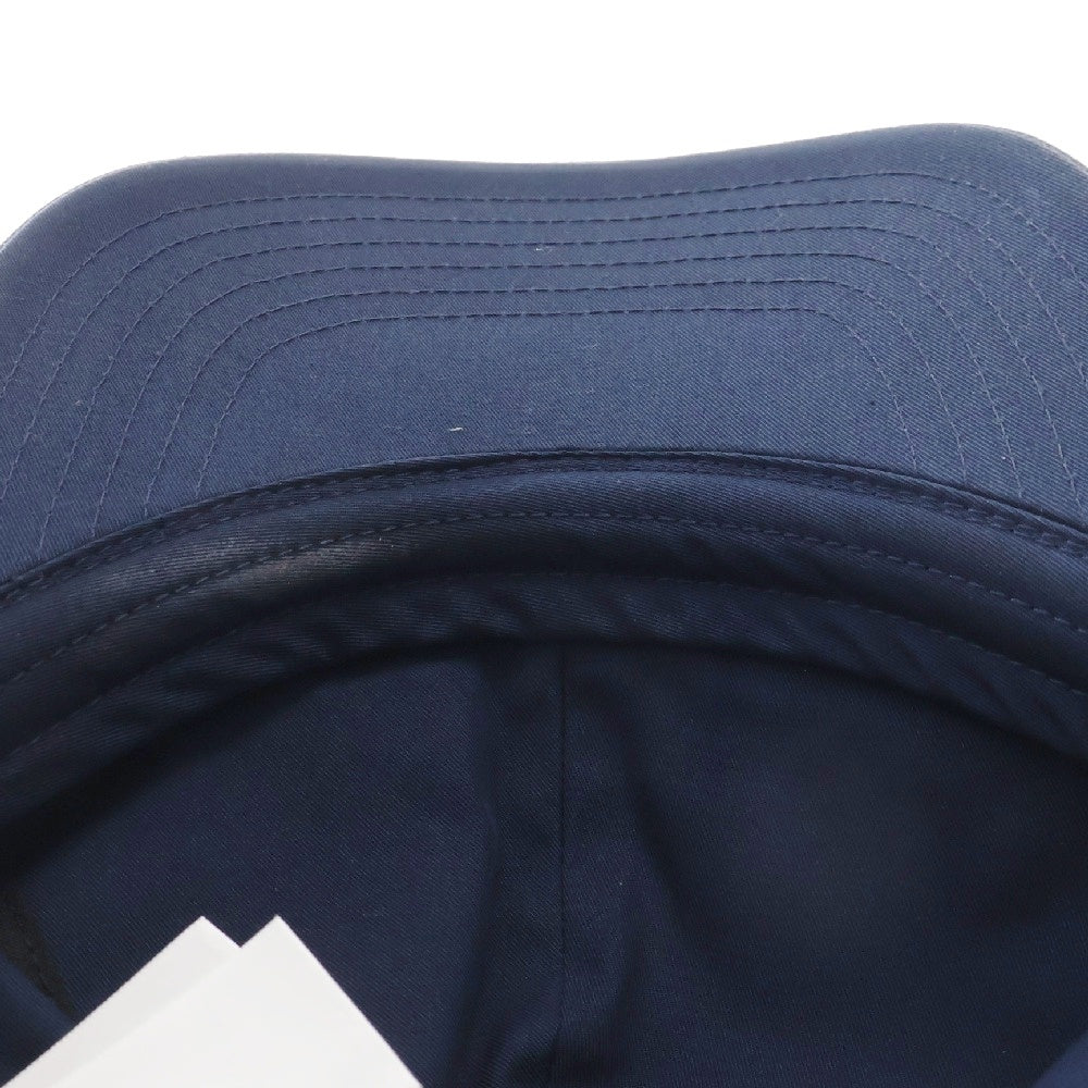 CELINE(セリーヌ) フロントロゴ刺繍 コットン ベースボールキャップ 帽子 ネイビー 2AUA1969P
