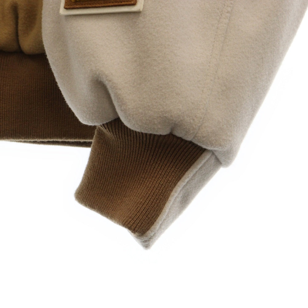 DESCENDANT(ディセンダント) 21AW SQUAD VARSITY JACKET ウール スクワッド バーシティジャケット スタジャン ベージュ 212WVDS-JKM01