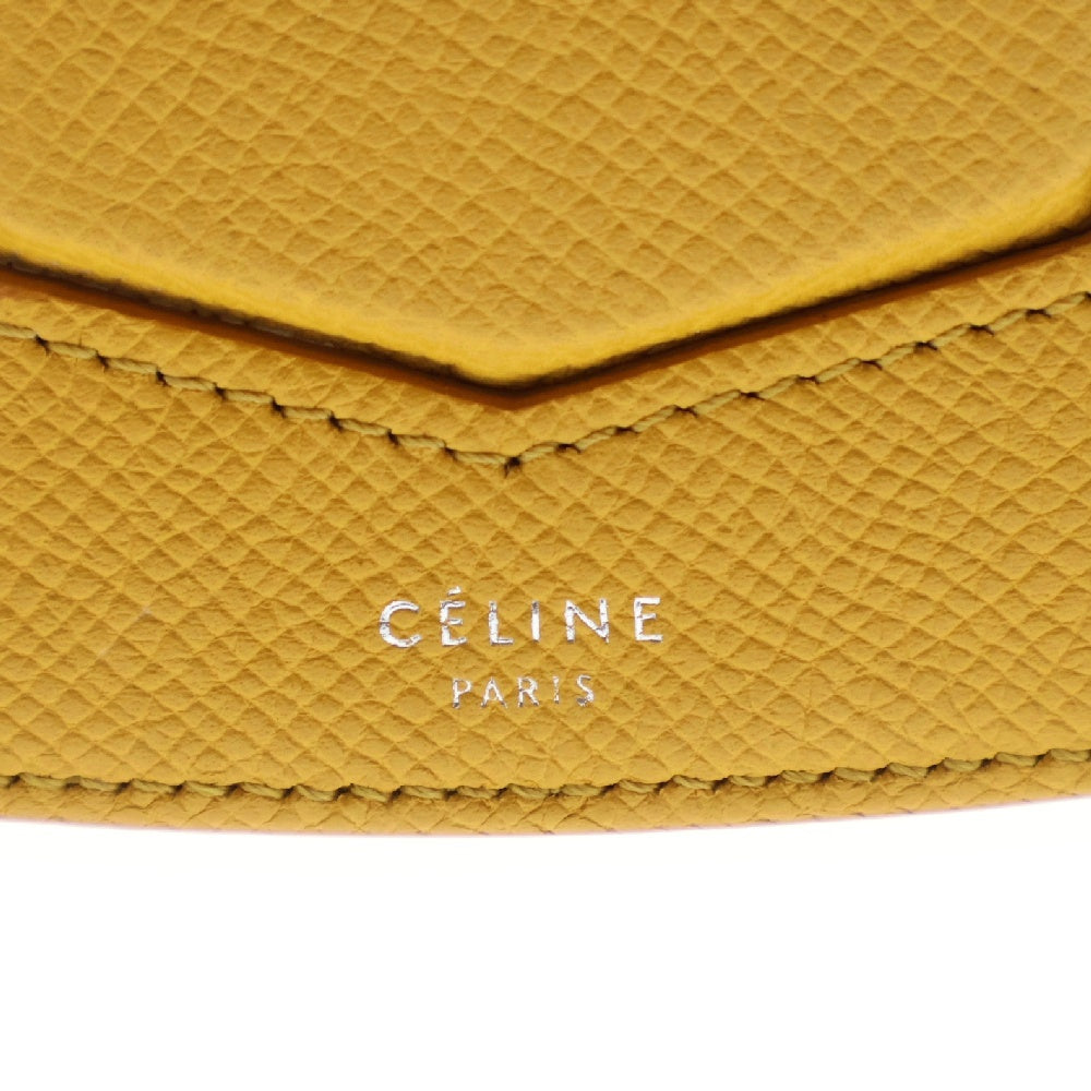 CELINE(セリーヌ) トロッター レザー スモール ショルダーバッグ マスタードイエロー レディース