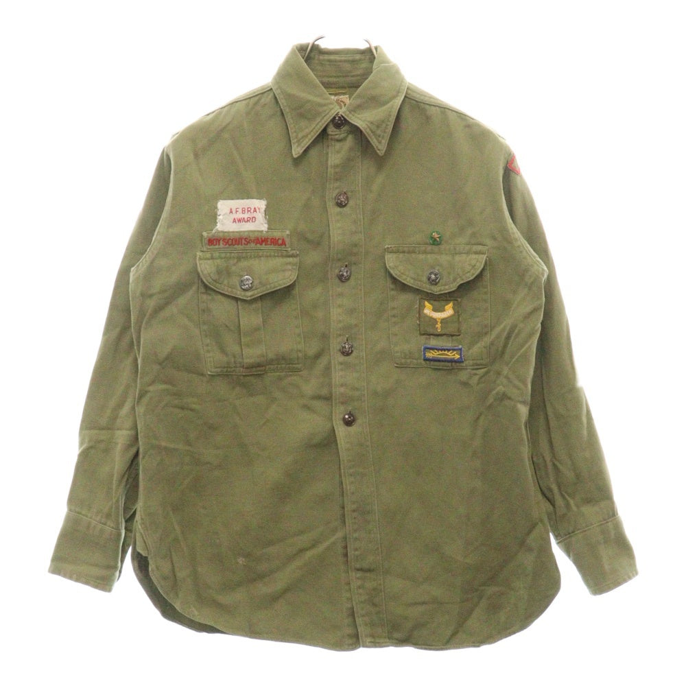 VINTAGE(ヴィンテージ) 40S VINTAGE BOY SCOUTS OF AMERICA ボーイスカウトオブアメリカ ヴィンテージ 長袖シャツ カーキ