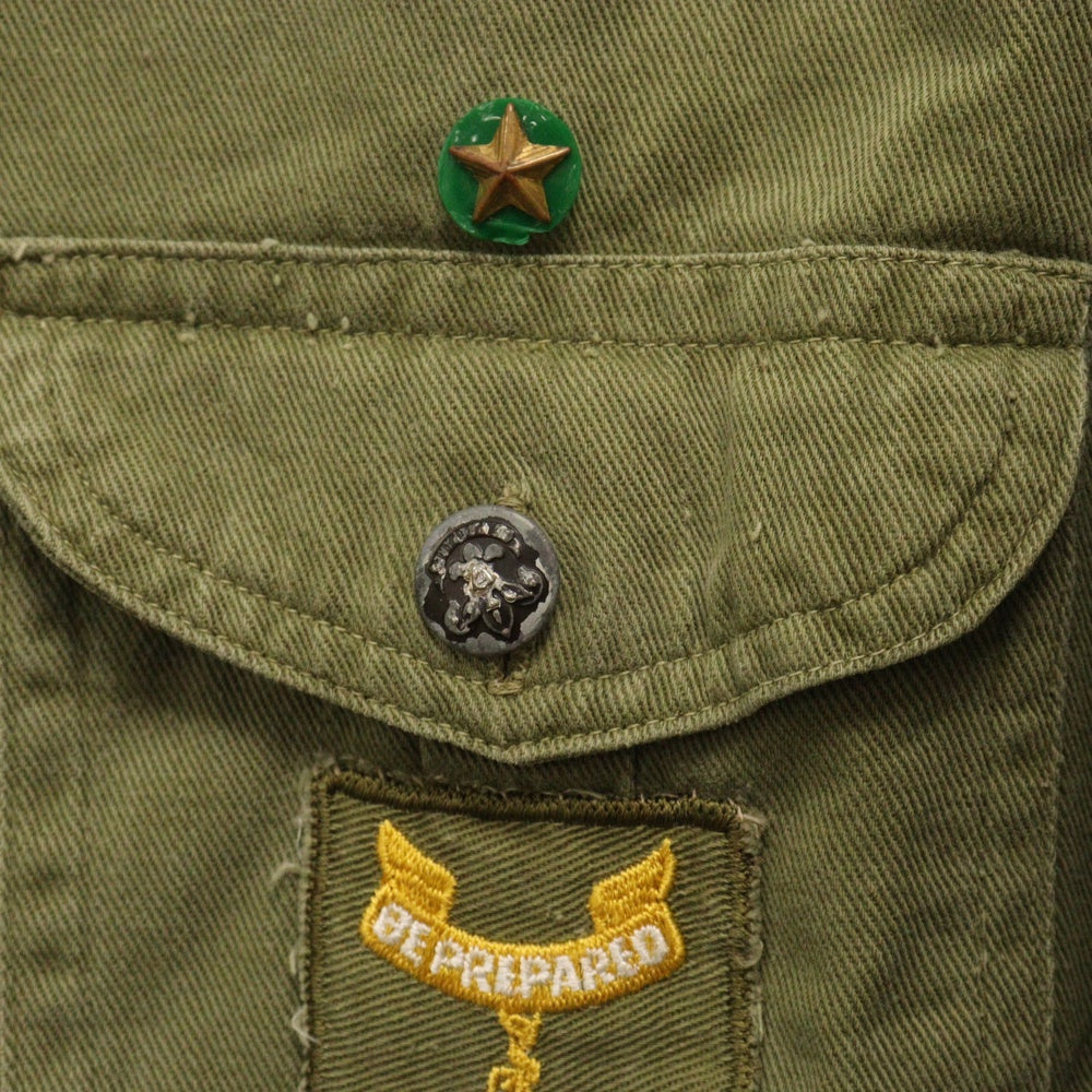 VINTAGE(ヴィンテージ) 40S VINTAGE BOY SCOUTS OF AMERICA ボーイスカウトオブアメリカ ヴィンテージ 長袖シャツ カーキ