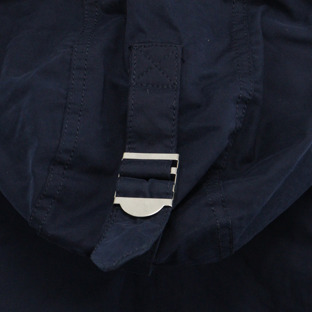 TOMMY JEANS(トミージーンズ) フーデッド 裏地ボア切替 中綿 ジップアップジャケット ネイビー