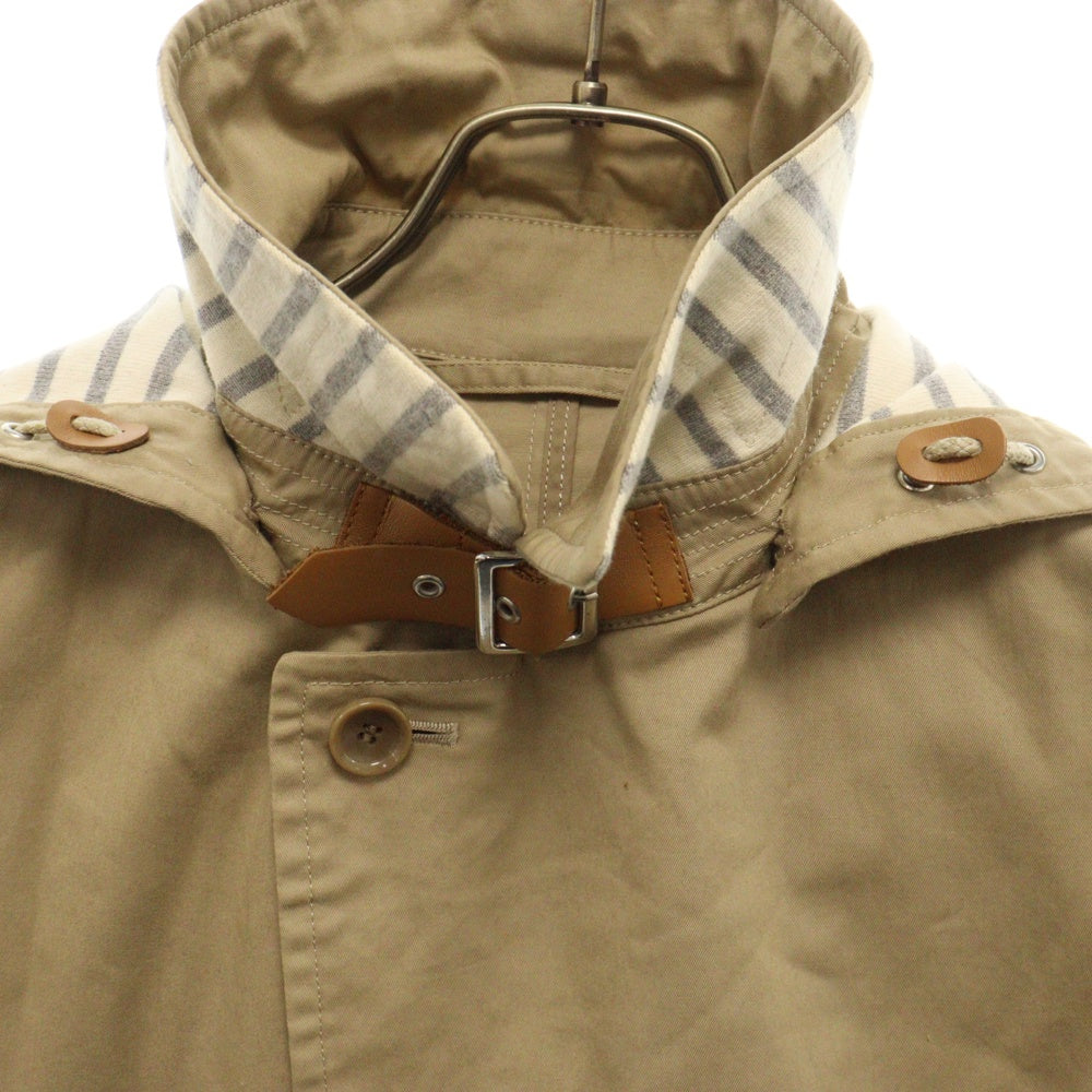 SOPHNET.(ソフネット) フード脱着コットンショートジャケット ベージュ