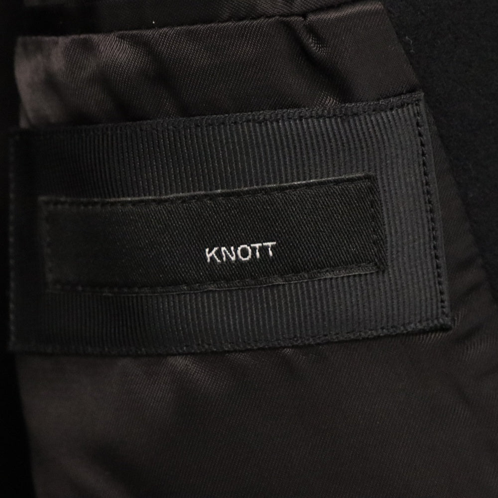 KNOTT(ノット) カシミヤ混 ウールコート ブラック 57-08-74-08004