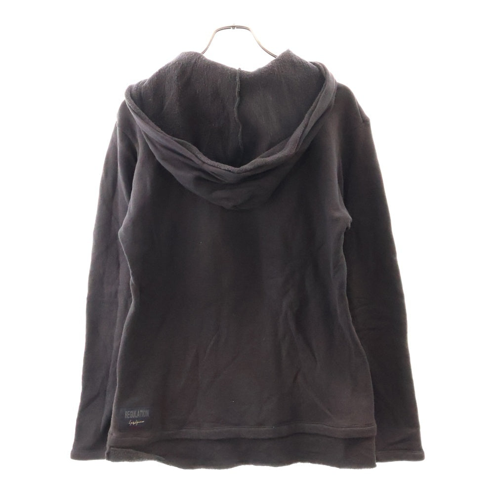 REGULATION Yohji Yamamoto MEN(レギュレーションヨウジヤマモトメン) コットンパーカー フーディ グレー HX-T56-072
