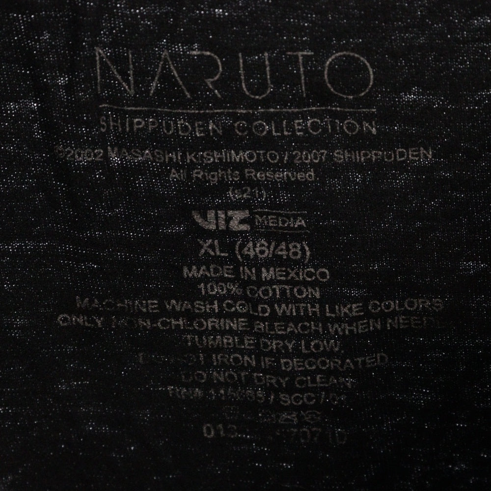 VINTAGE(ヴィンテージ) 00S NARUTO うずまきナルト ラーメン一楽 アニメプリントTシャツ 半袖カットソー ブラック