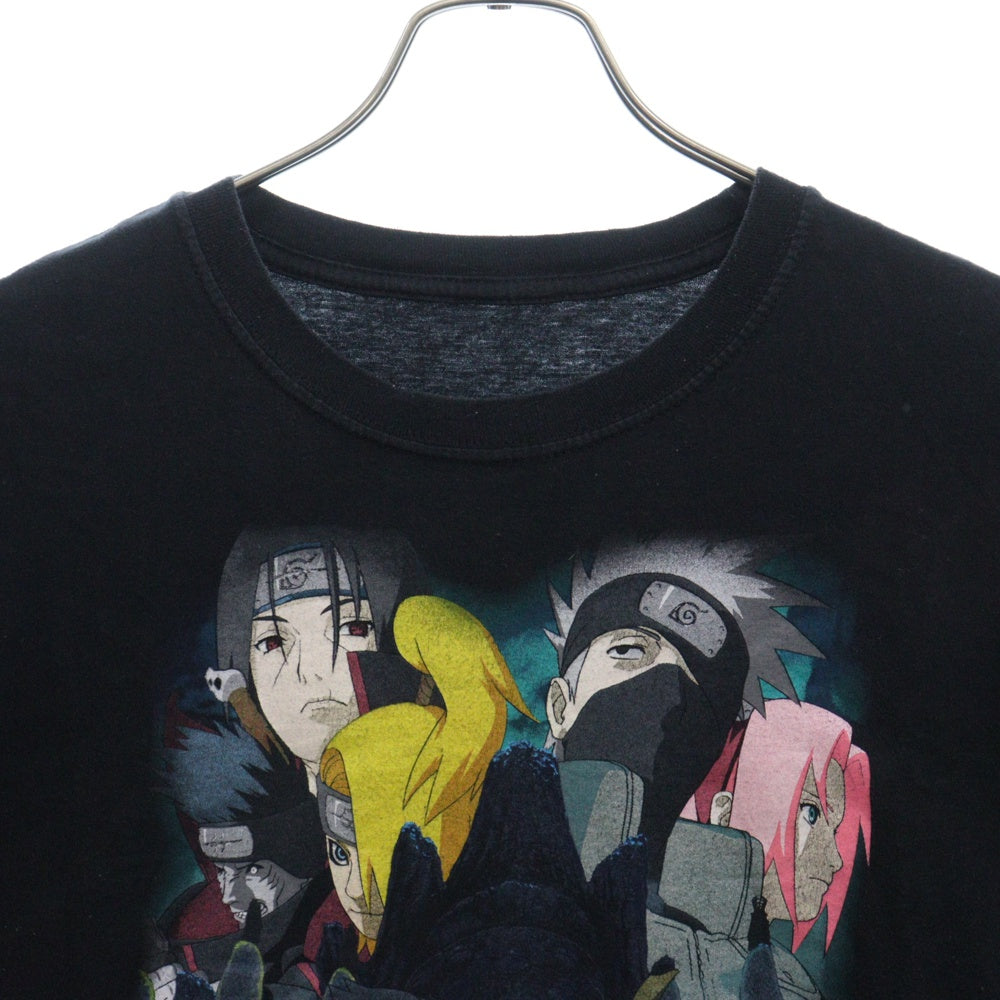 VINTAGE(ヴィンテージ) 00S NARUTO SHIPPUDEN ナルト 疾風伝 アニメ プリントTシャツ 半袖カットソー ブラック