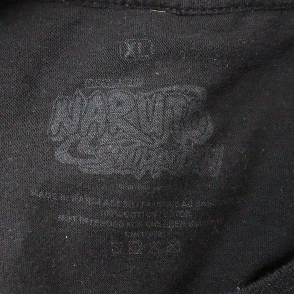 VINTAGE(ヴィンテージ) 00S NARUTO SHIPPUDEN ナルト 疾風伝 アニメ プリントTシャツ 半袖カットソー ブラック
