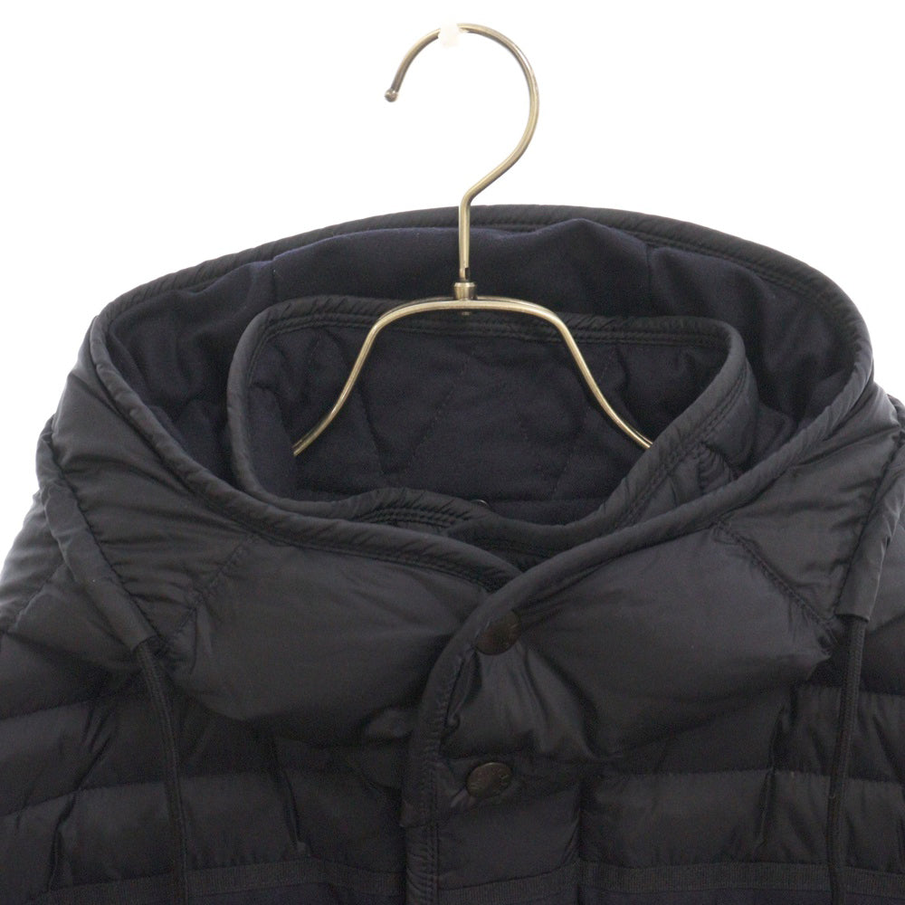 MONCLER(モンクレール) 16AW JACOB ジェイコブ ナイロン切り替え フーデッド ダウンジャケット ネイビー B20914139585