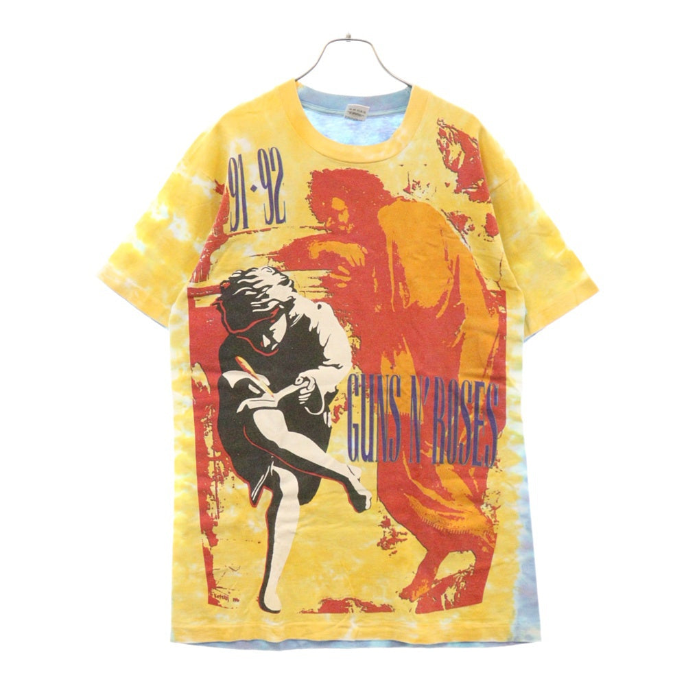 VINTAGE(ヴィンテージ) 90S ガンズアンドローゼズ ユーズ ユア イリュージョン タイダイ プリントTシャツ 半袖カットソー マルチカラー