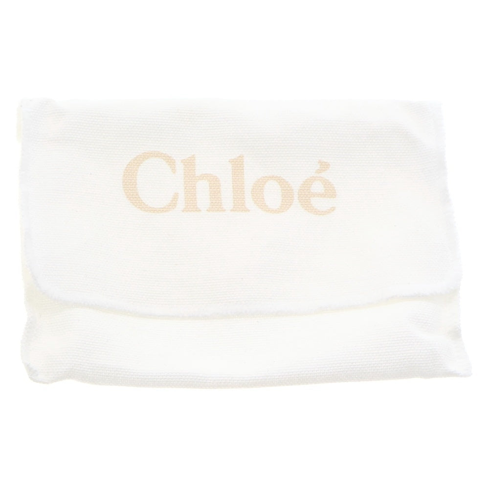 Chloe(クロエ) アルファベット スモール トリフォールド レザー コンパクトウォレット 三つ折り財布 ベージュ 03-21-60-65