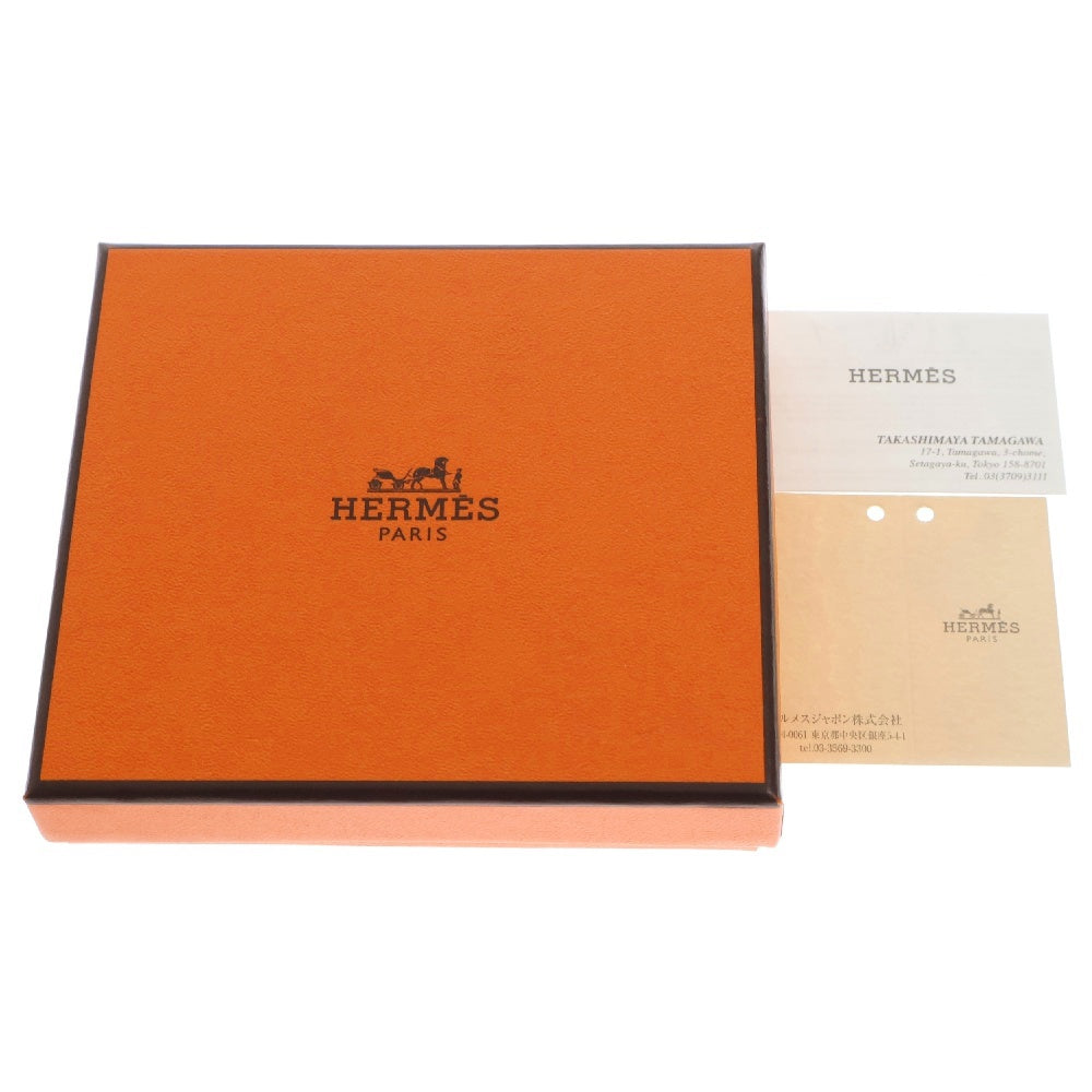 HERMES(エルメス) Bastia Change Purse バスティア レザー コインケース グレー W刻印