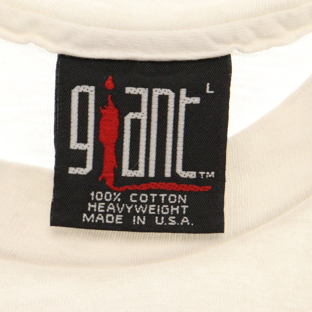VINTAGE(ヴィンテージ) 90S LOLLAPALOOZA 93年 ロラパルーザ 裾シングル 両面プリント クルーネック 半袖Tシャツ カットソー ホワイト
