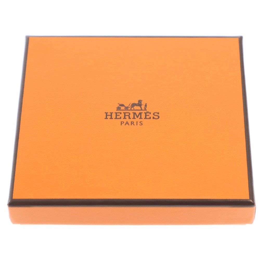 HERMES(エルメス) バスティア バイカラー レザー コインケース コンパクトウォレット ブラック/ピンク