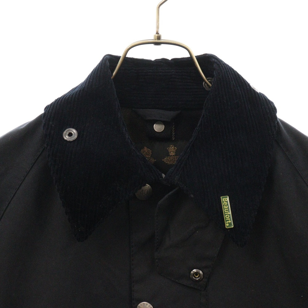 Barbour(バブアー) 23AW BEAUFORT WAX JACKET 40周年限定 ビューフォート オイルド ワックスコーティング ジップアップ ジャケット ブルゾン ネイビー 232MWX2254