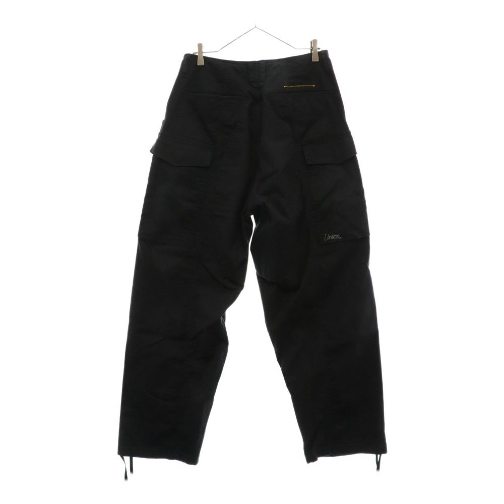 UNION(ユニオン) FARMER PANT ストレッチファーマーカーゴパンツ ブラック WPL-271