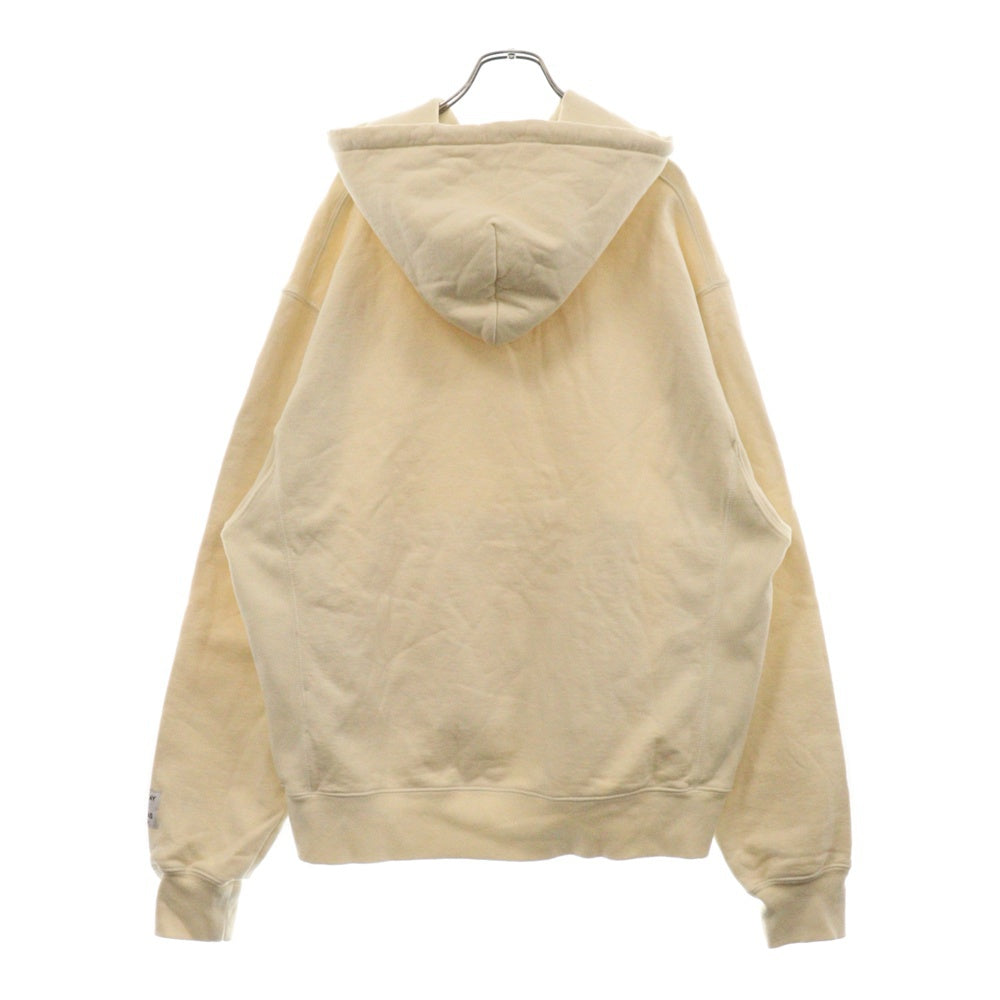 GALLERY DEPT.(ギャラリーデプト) Upside Down Logo Hoodie アップサイド ダウン フロントロゴプリント フーデッド プルオーバーパーカー スウェット アイボリー