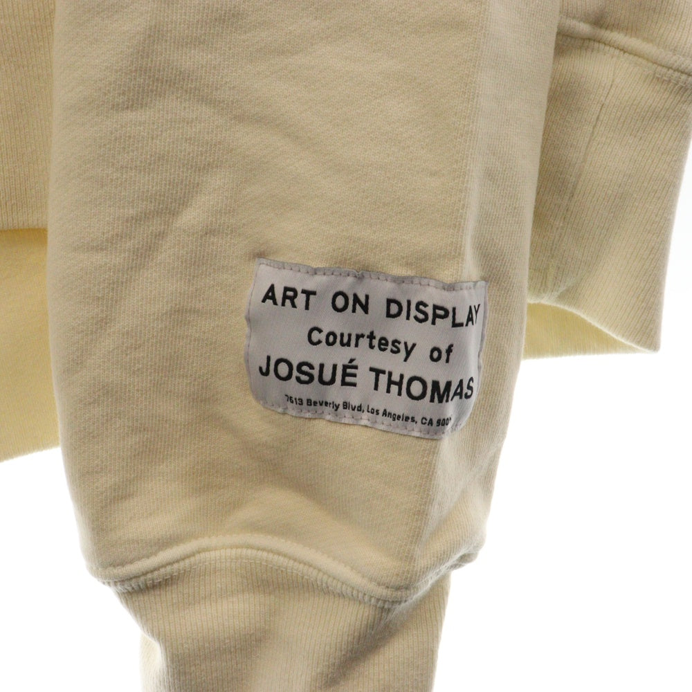 GALLERY DEPT.(ギャラリーデプト) Upside Down Logo Hoodie アップサイド ダウン フロントロゴプリント フーデッド プルオーバーパーカー スウェット アイボリー