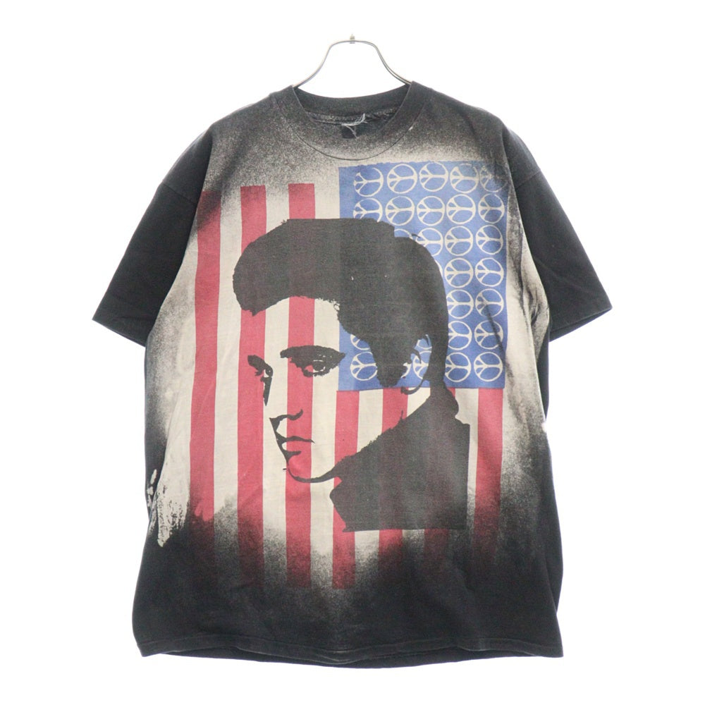 VINTAGE(ヴィンテージ) 90S Mosquitohead T-shirt ELVIS PRESLEY モスキートヘッド エルビスプレスリー フェイスプリントTシャツ カットソー ブラック 半袖Tシャツ