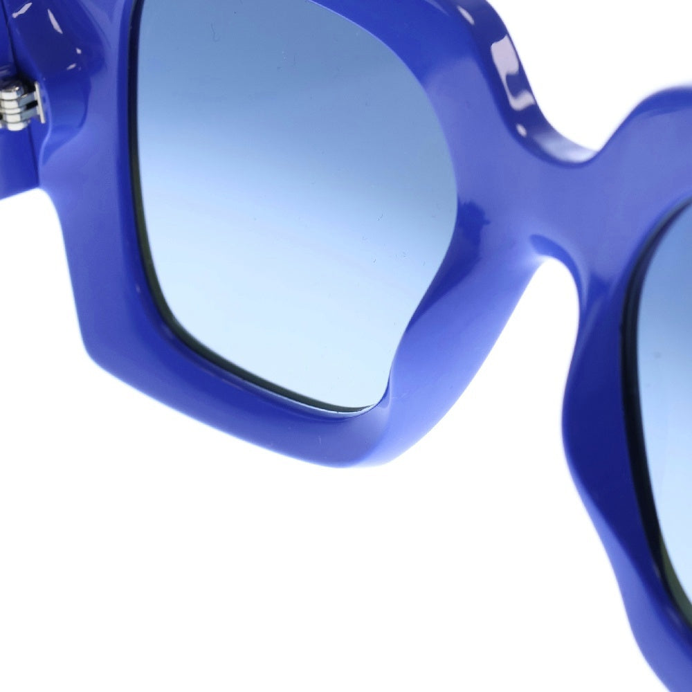 CHANEL(シャネル) テンプルココマーク スクエアシェイプ カラーレンズ サングラス メガネ 眼鏡 ブラック/ブルー レディース 6058
