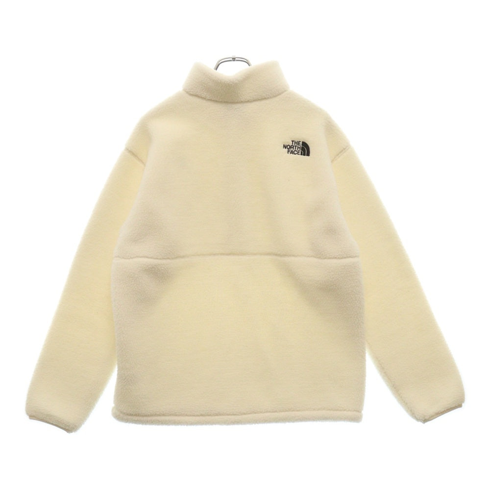 THE NORTH FACE(ザノースフェイス) Comfy Fleece Anorak ワッペンロゴ コンフィ ボアフリース アノラックジャケット ホワイト NA4FL51J