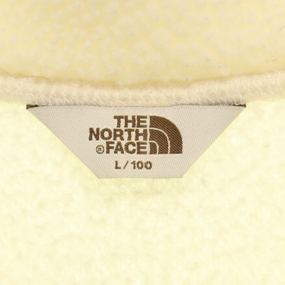 THE NORTH FACE(ザノースフェイス) Comfy Fleece Anorak ワッペンロゴ コンフィ ボアフリース アノラックジャケット ホワイト NA4FL51J