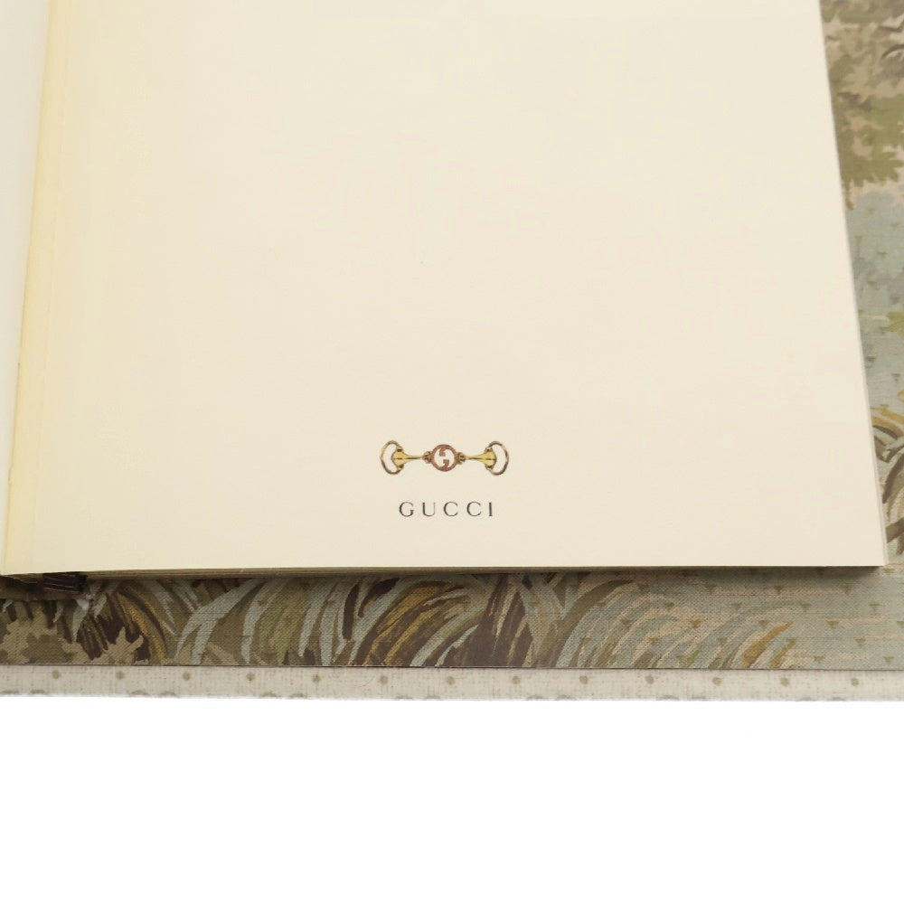 GUCCI(グッチ) 20PIECE STATIONARY SET WITH NOTEBOOK ノートブック 文具セット レターセット 風景画 カーキ
