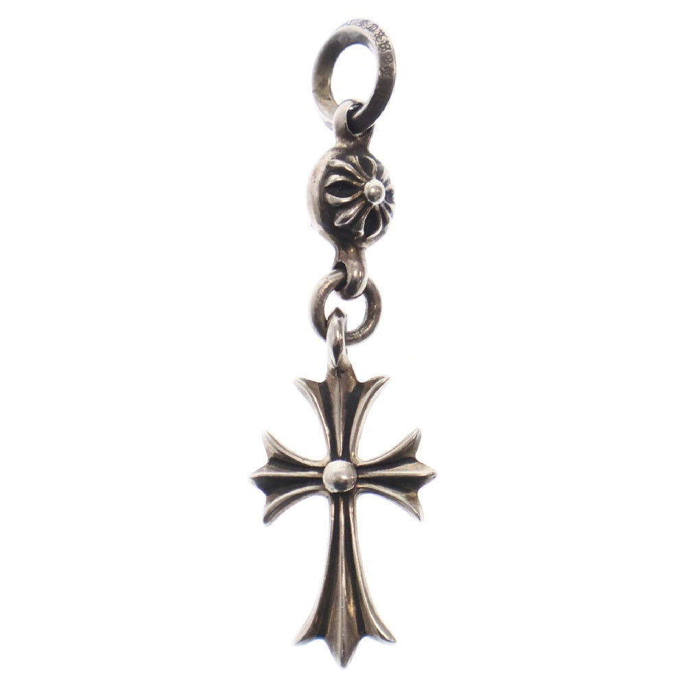 CHROME HEARTS(クロムハーツ) 1B TNY CH CRS 1ボールタイニーCHクロス チャーム シルバーネックレストップ