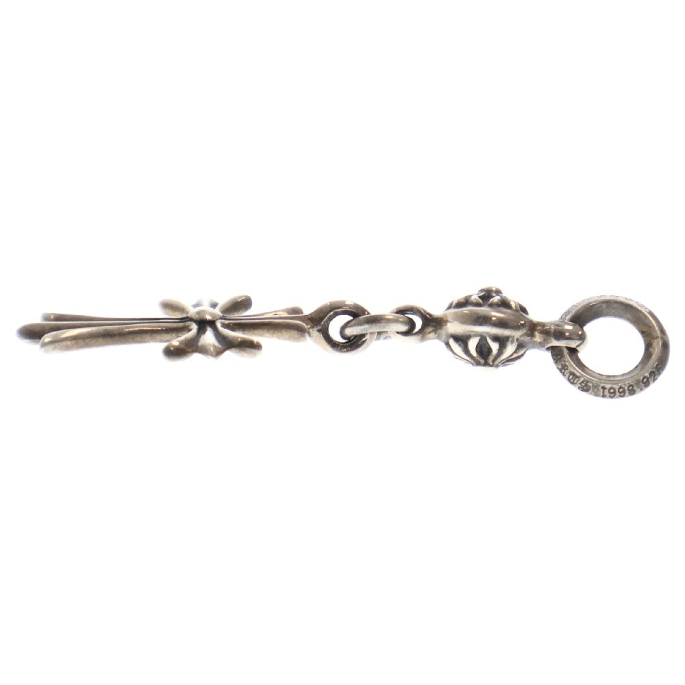 CHROME HEARTS(クロムハーツ) 1B TNY CH CRS 1ボールタイニーCHクロス チャーム シルバーネックレストップ