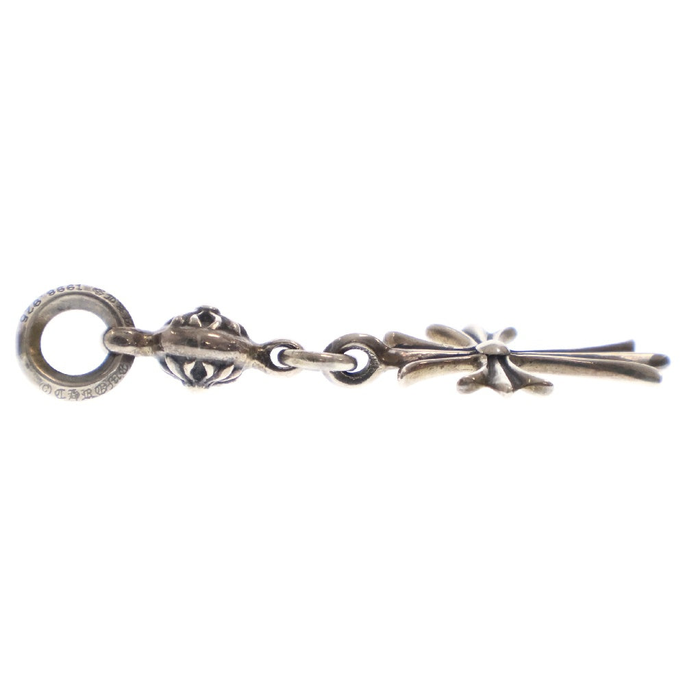 CHROME HEARTS(クロムハーツ) 1B TNY CH CRS 1ボールタイニーCHクロス チャーム シルバーネックレストップ