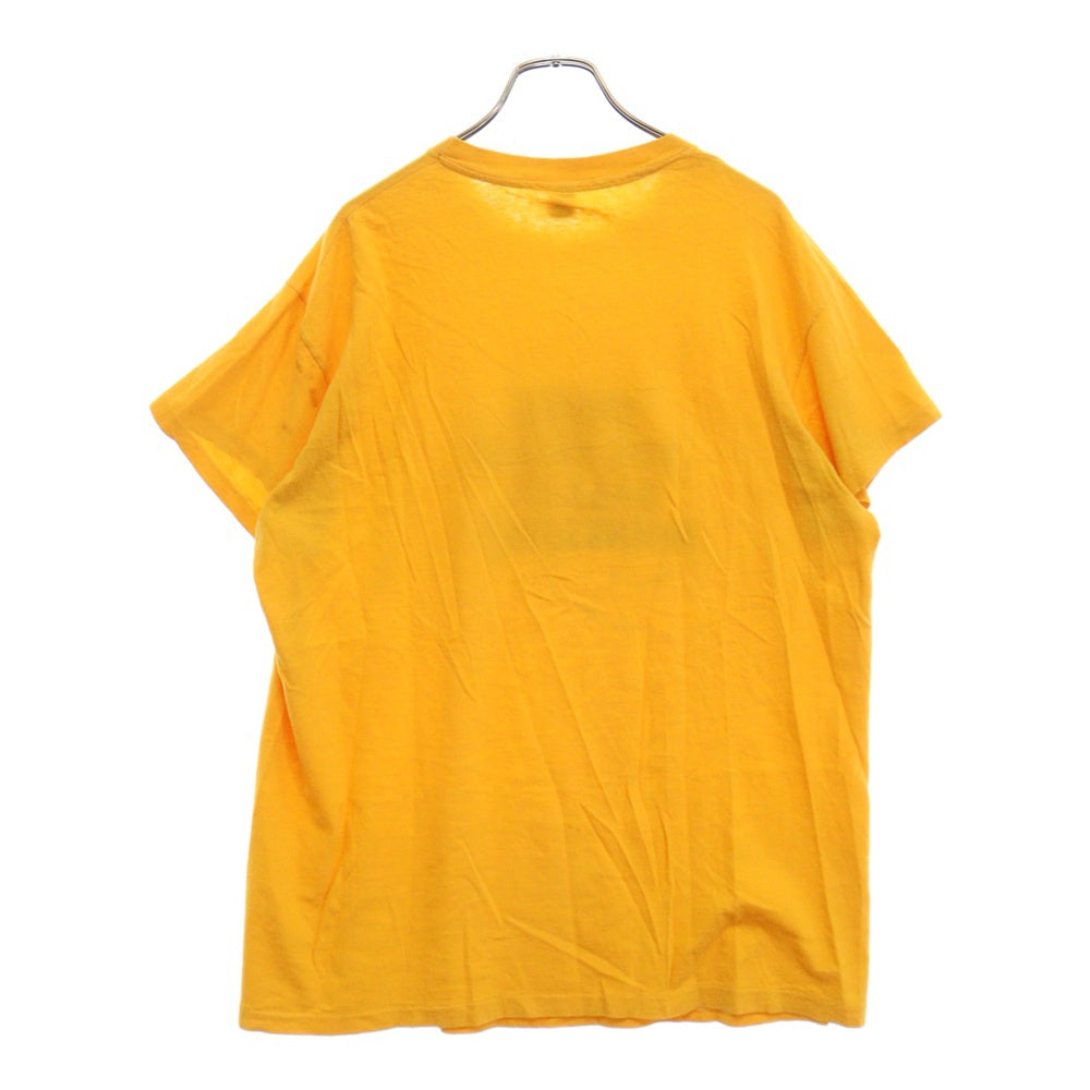 VINTAGE(ヴィンテージ) 70S VINTAGE Hanes ヴィンテージ ヘインズ メッセージプリント クルーネック 半袖Tシャツ カットソー オレンジ
