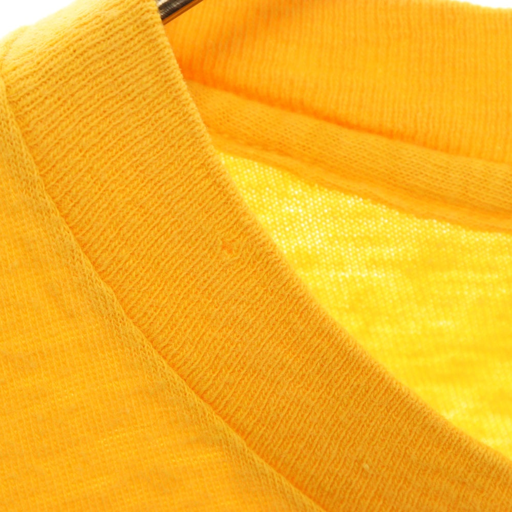 VINTAGE(ヴィンテージ) 70S VINTAGE Hanes ヴィンテージ ヘインズ メッセージプリント クルーネック 半袖Tシャツ カットソー オレンジ
