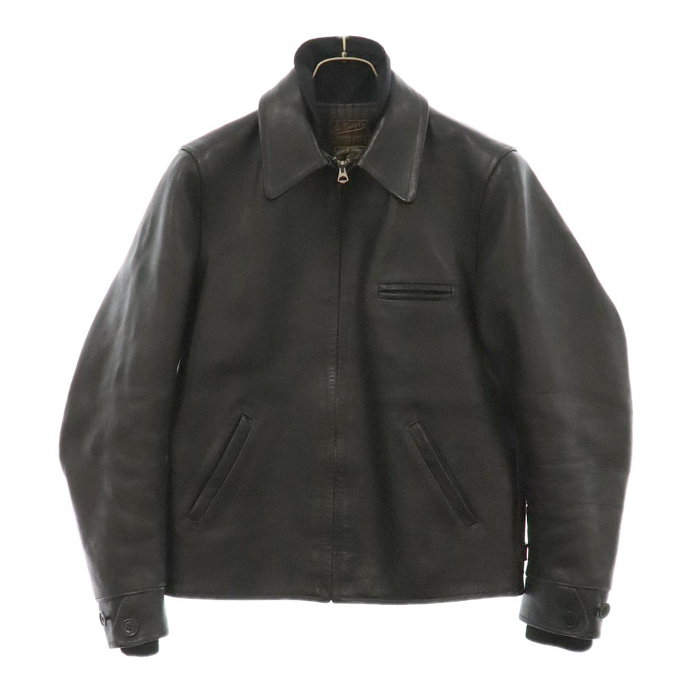 AT LAST & CO(アットラスト) Cossack 1st HORSE HIDE SPORTS JKT ホースハイド レザースポーツ ジャケット シングルライダース ブラック 618