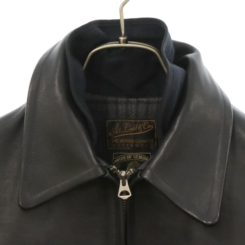 AT LAST & CO(アットラスト) Cossack 1st HORSE HIDE SPORTS JKT ホースハイド レザースポーツ ジャケット シングルライダース ブラック 618