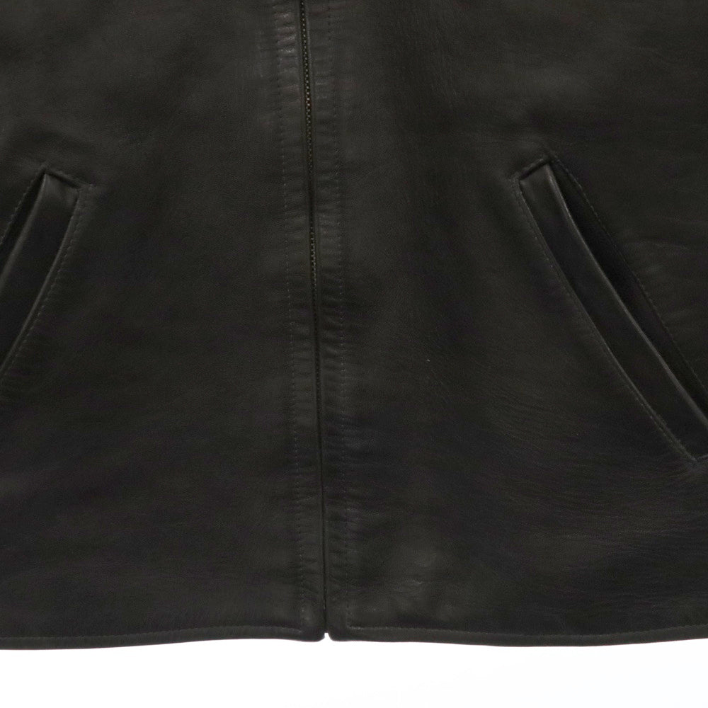 AT LAST & CO(アットラスト) Cossack 1st HORSE HIDE SPORTS JKT ホースハイド レザースポーツ ジャケット シングルライダース ブラック 618