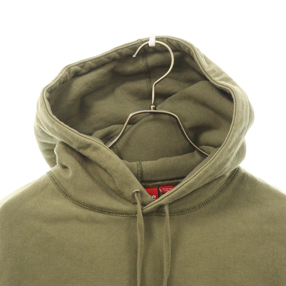 SUPREME(シュプリーム) 16AW Chrome Classic Logo Hooded Sweatshirt クラシックロゴ プルオーバースウェットパーカー フーディー カーキ