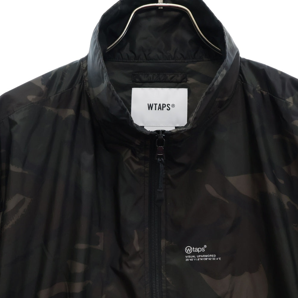 WTAPS(ダブルタップス) 23AW TRACK JACKET NYLON TAFFETA ナイロン ジップアップ トラック ジャケット カーキ 232BRDT‐JKM02