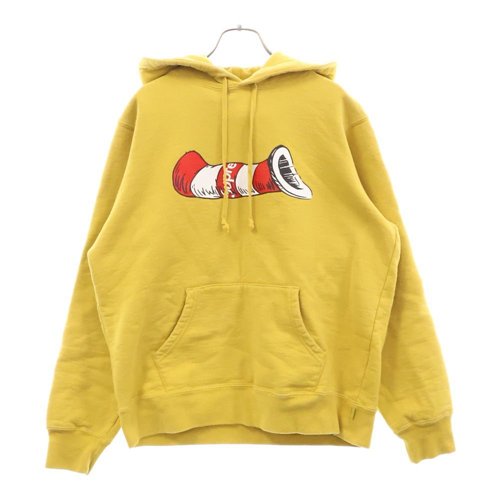 SUPREME(シュプリーム) 18AW Cat in the Hat Hooded Sweatshirt キャット イン ザ ハット フーデッド プルオーバー スウェット パーカー イエロー