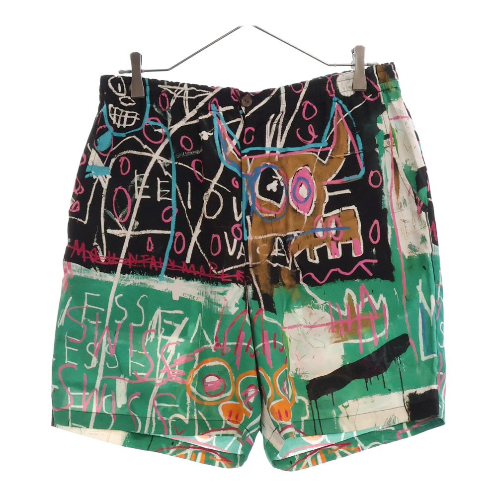 WACKO MARIA(ワコマリア) 23SS JEAN-MICHEL BASQUIAT / HAWAIIAN SHORTS ジャンミシェルバスキア ハワイアンショーツ ハーフパンツ ブラック