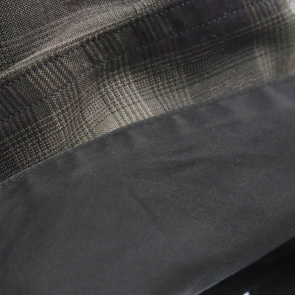 Stein(シュタイン) 22SS OVERSIZED LAYERED SHIRT オーバーサイズ レイヤード レーヨン混 オンブレチェック 長袖シャツ ブルー/ブラック ST.382-2