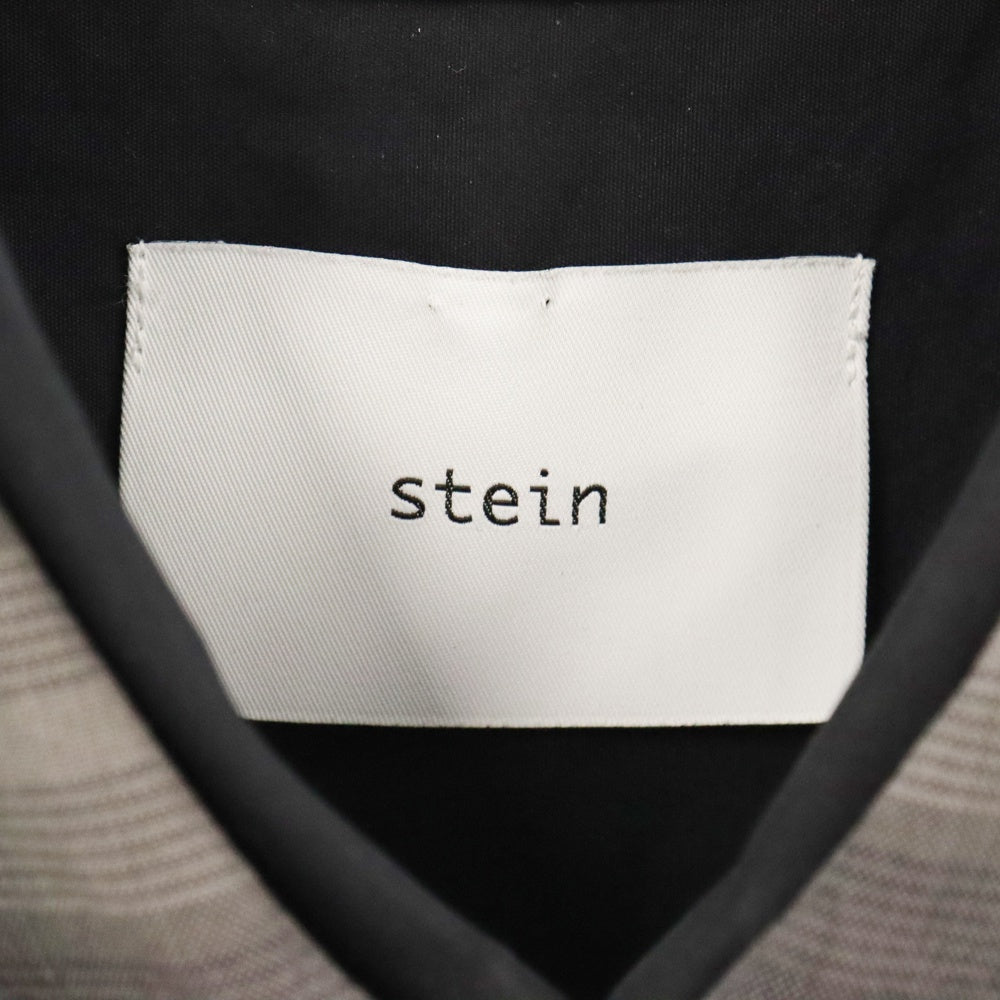 Stein(シュタイン) 22SS OVERSIZED LAYERED SHIRT オーバーサイズ レイヤード レーヨン混 オンブレチェック 長袖シャツ ブルー/ブラック ST.382-2