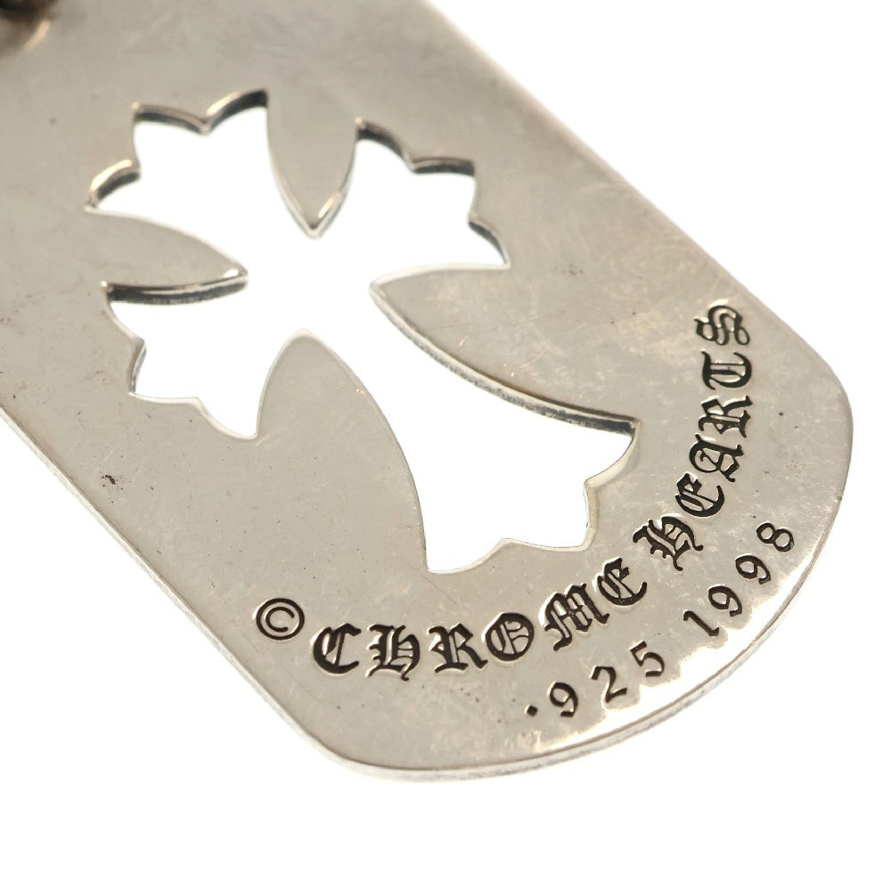 CHROME HEARTS(クロムハーツ) D TAG LRG CO CRS カットアウトクロスドッグタグ ラージ ペンダントトップ シルバー
