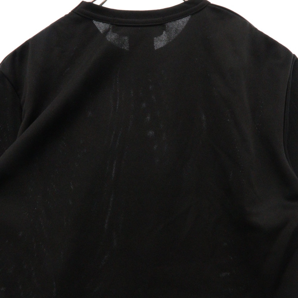 BLACK COMME des GARCONS(ブラックコムデギャルソン) ×NIKE LOGO T-SHIRT ナイキ ロゴプリント クルーネック ポリエステル 半袖Tシャツ カットソー ブラック 1B-T101