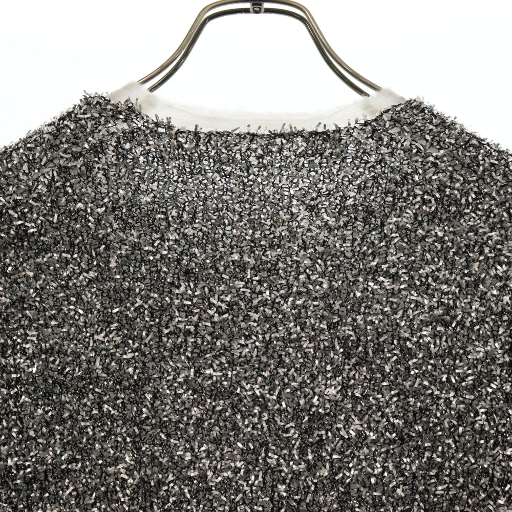 COMME des GARCONS(コムデギャルソン) ナイロン 中綿レイヤード 長袖ニット ロングスリーブ シルバー GT-N011