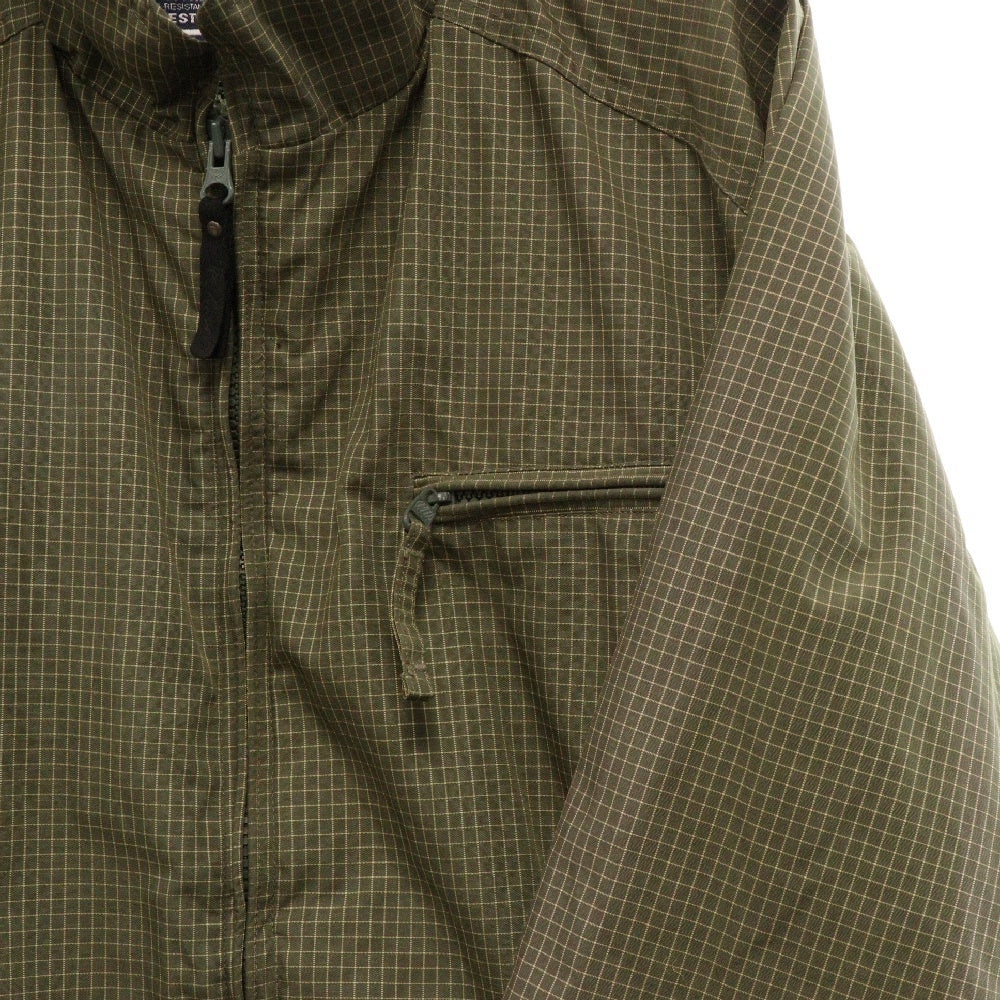 WOOLRICH(ウールリッチ) チェック柄 ジップアップナイロンジャケット カーキ UWG500