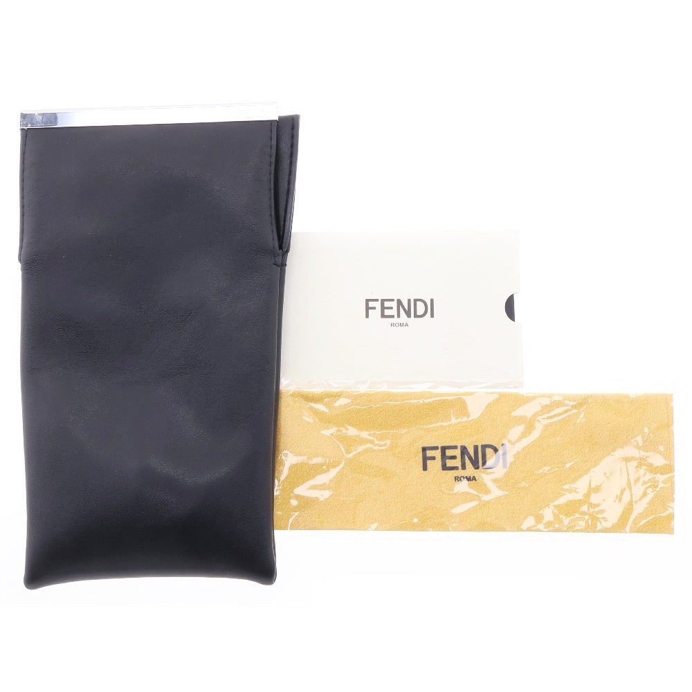 FENDI(フェンディ) ロゴデザイン オーバルフレーム カラーレンズ サングラス メガネ 眼鏡 アイウェア ブラック FF 0032/F/S
