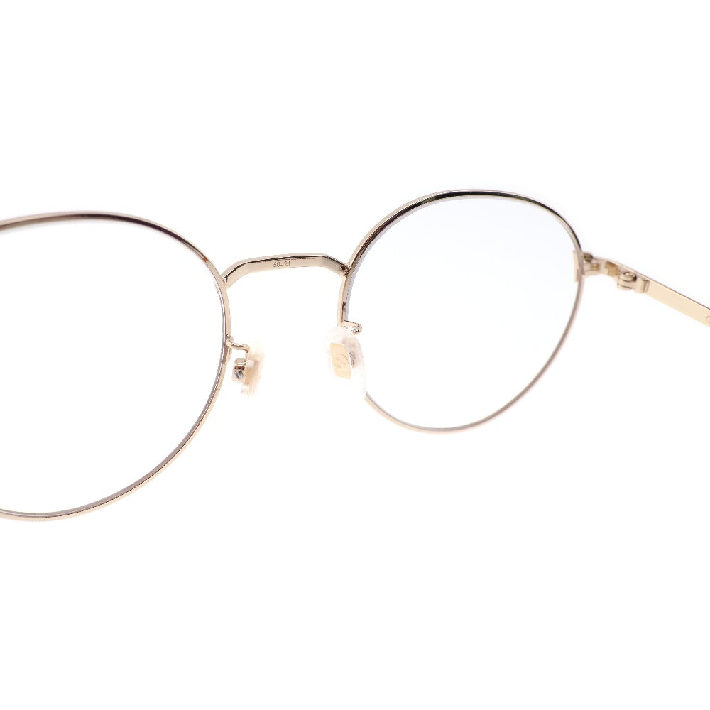 GUCCI(グッチ) ラウンドフレーム サイド ロゴ サングラス アイウェア GG0581O ゴールド/ブラウン